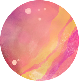 Watercolor Outer Space Birthday Planet